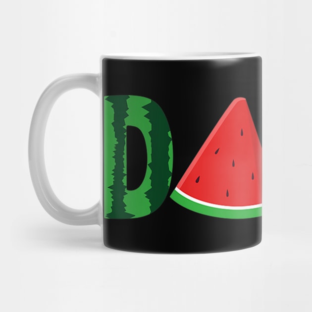 Mens Dada Watermelon Tshirt Summer Shirt for Men Dad by Ortizhw